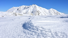 登り切って雄山が見えた！