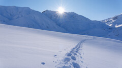 立山から朝日が出た