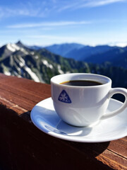 北穂高小屋のコーヒー