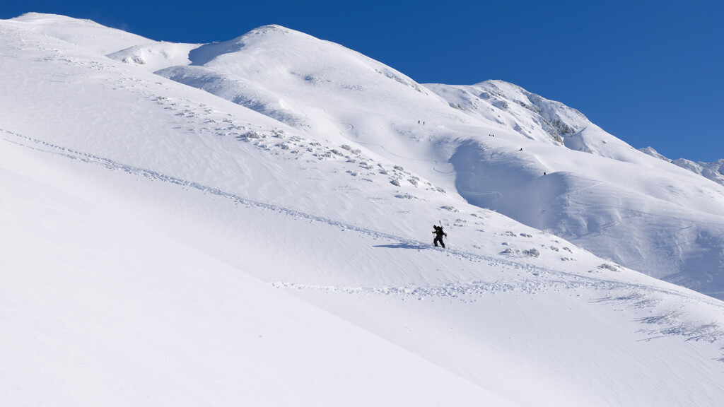 ボーダー、登る