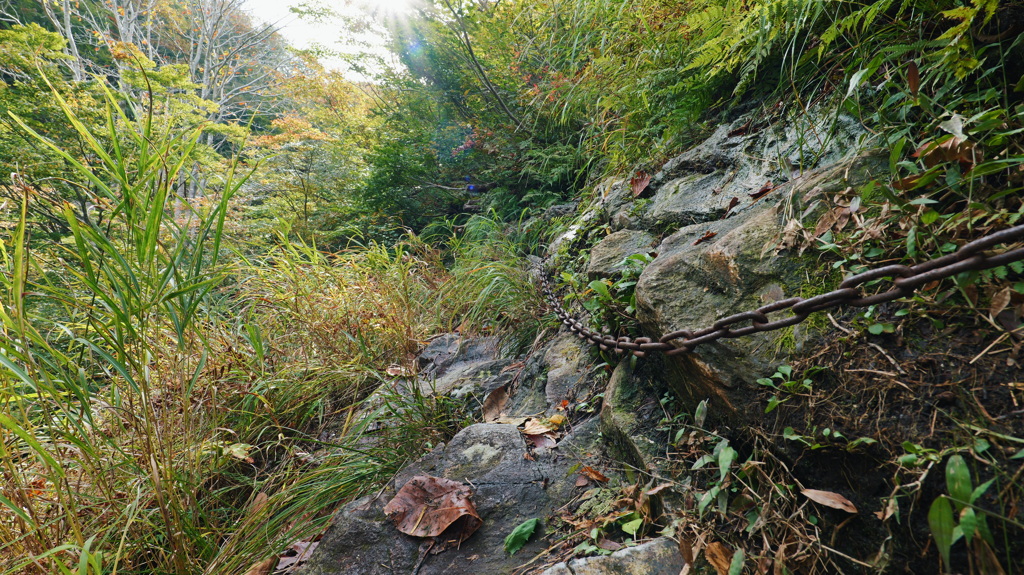 今年イチこわかった鎖場