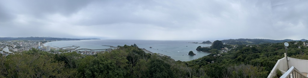 鴨川 魚見塚展望台 パノラマ撮影