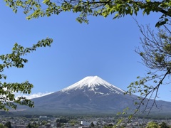 新倉山浅間公園展望から見た富士山