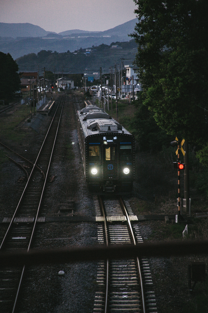 たそがれの電車