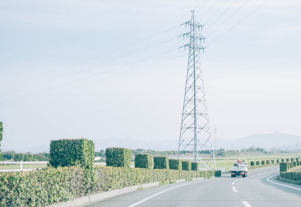 通勤路と鉄塔