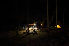梅雨前の焚火会