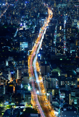 あべのハルカスから見る大阪の夜景