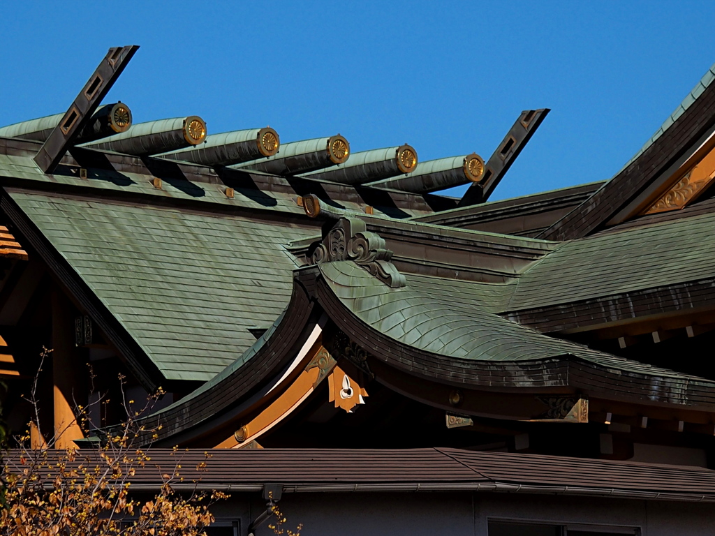 神社の屋根
