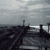 東シナ海を航行中の原油タンカー