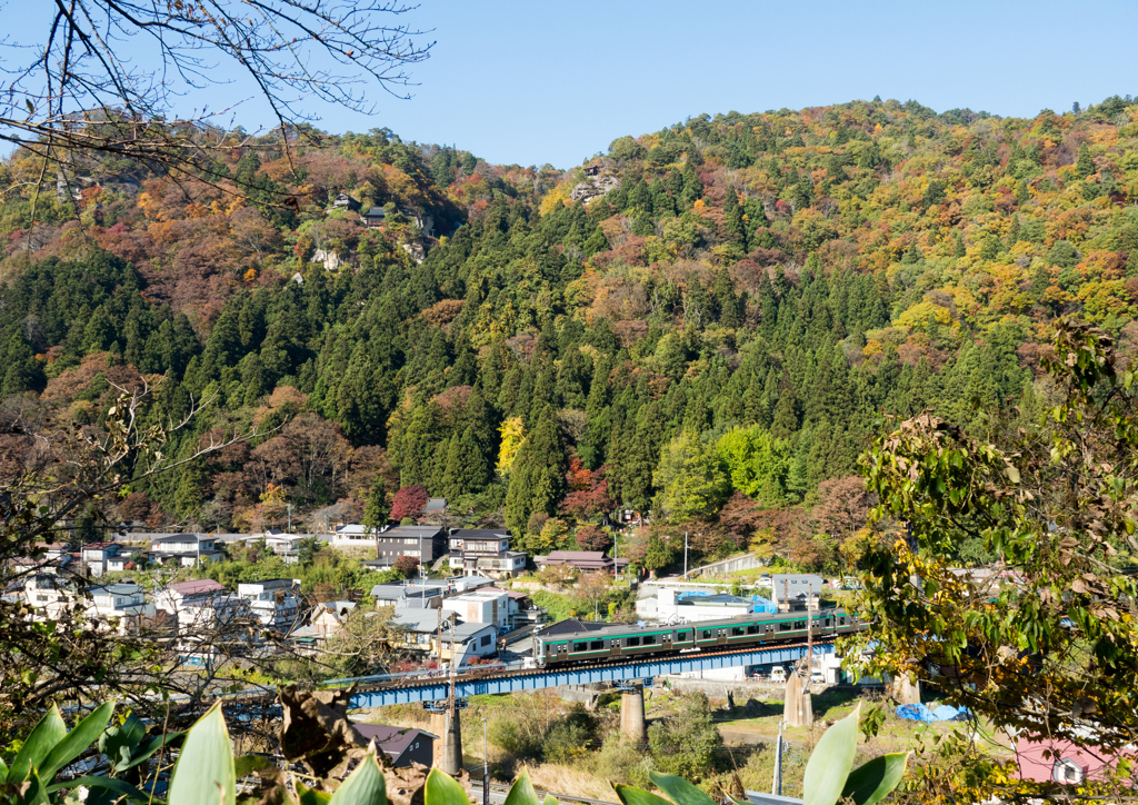 山寺と仙山線