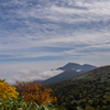 秋空と岩手山