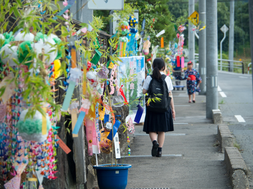 祭りの日に