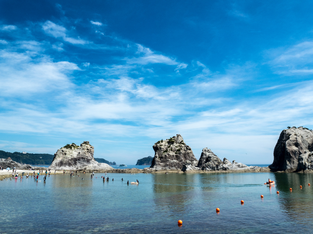 夏空と浄土ヶ浜