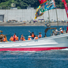 大漁旗と祭り船