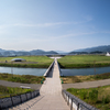川原川と追悼の広場