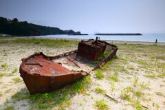 震災漂流廃船ー２