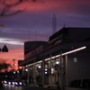 夕暮れの街角ー１