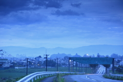 雨と雲の町