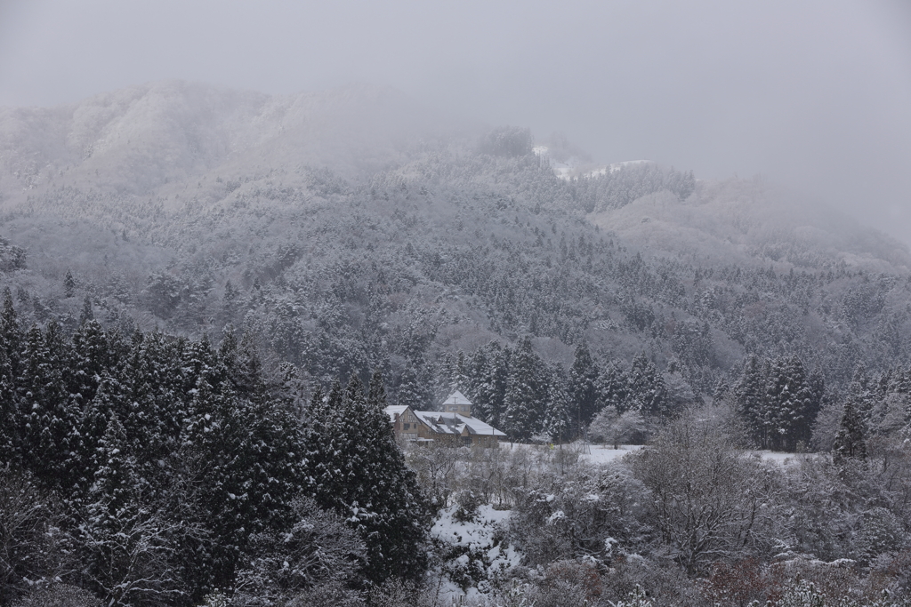 雪雲舞う