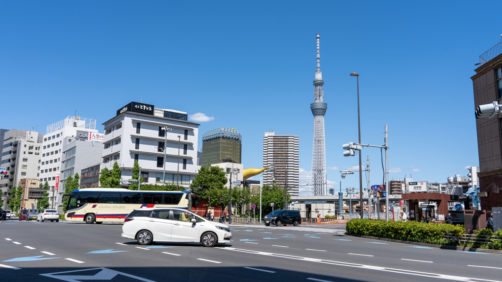 浅草から見たスカイツリー