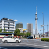浅草から見たスカイツリー