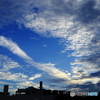 夕暮れと影