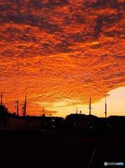 晩秋の夕空