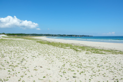青い空と海と砂浜