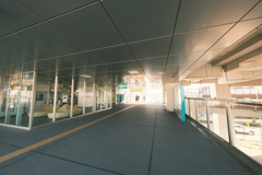グリーンライン川和町駅 改札前