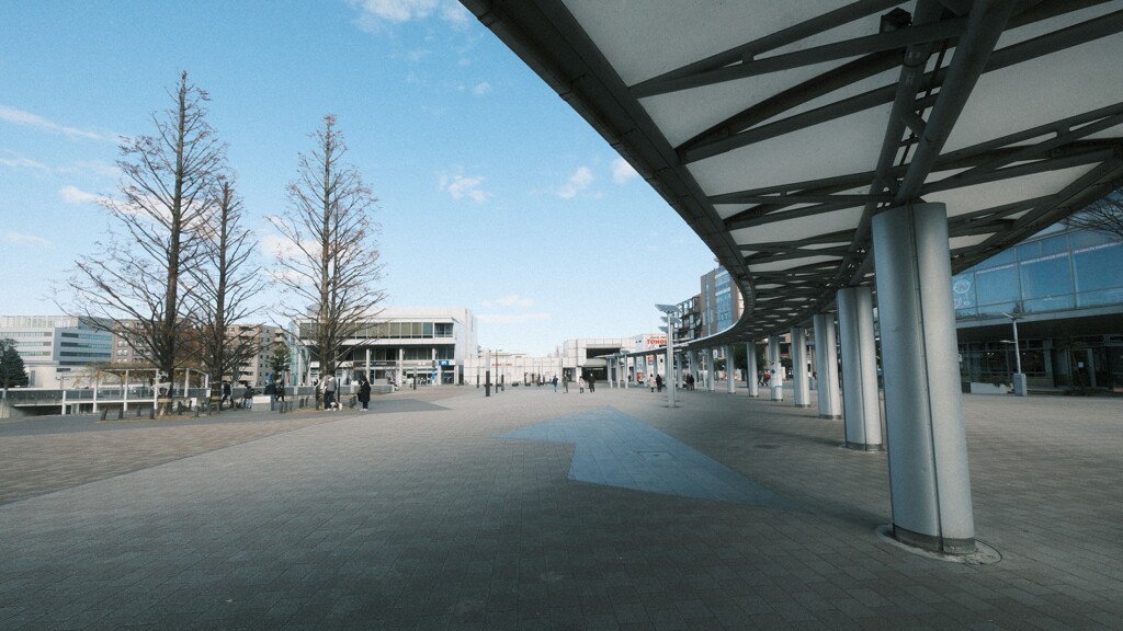 1月のセンター南駅前