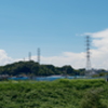八和らぎ橋付近からの夏空