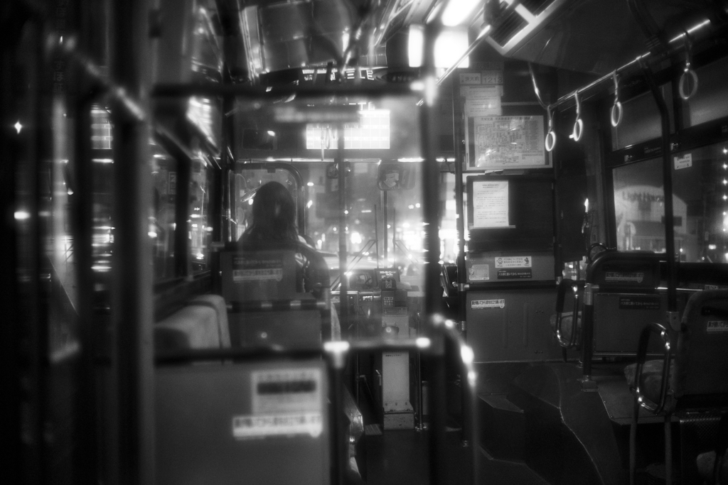 in the bus