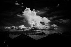 monochrome cloud