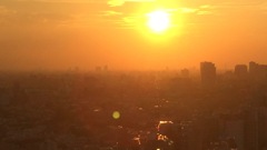 昔のドラマみたいな夕日