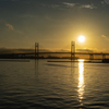 Yokohama Bay Bridge Sun Rise