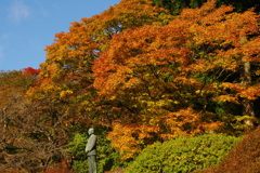 燃える銅像