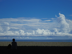 晩夏の海岸