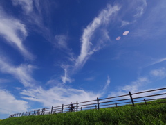 秋空のサイクリング