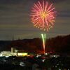 冬の夜の花火大会