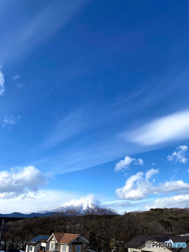 冬の岩手山