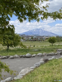 岩手山が見える公園