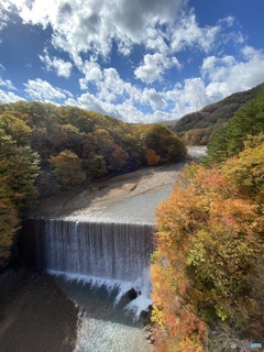 松川渓谷の川