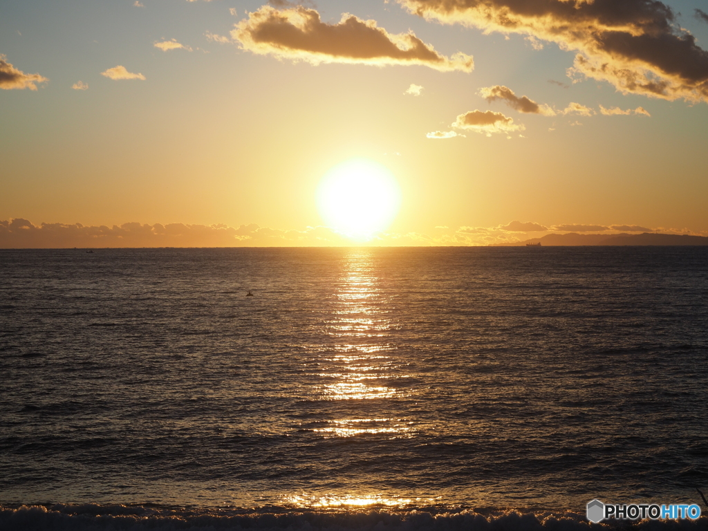 海に沈む夕日