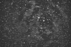 バラ星雲のモノクロ