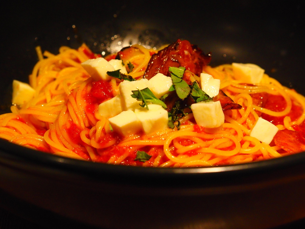 モッツァレラと茄子のパスタ