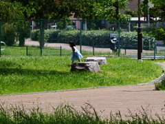 公園の女の子
