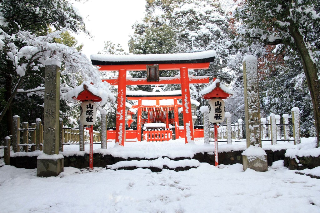 雪の日(山蔭神社)