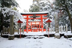 雪の日(山蔭神社)