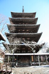 冬景色(八坂の塔2015)