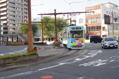 路面電車の走る街(岡山2017)